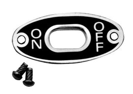Ignition On-Off Switch Plate; 1938-39