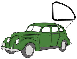 Quarter Window Seals; 1938-40 Fordor