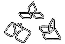 Grille Side Trim Clips; 1939 Deluxe