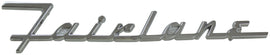 Hood Name Plate (Fairlane); 1955-56 Fairlane