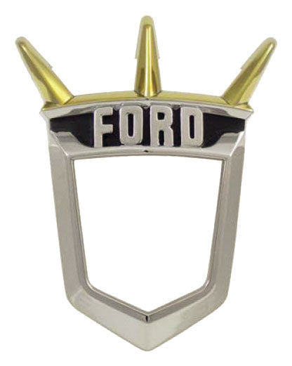 Hood Emblem Bezel; 1955-56 Fairlane