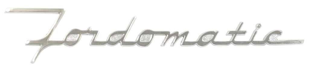Name Plate, Fordomatic; 1953-55 Car, Station Wagon, 1953-56 Pickup