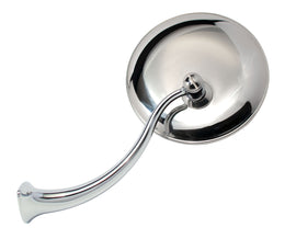 Swan Neck Rearview Mirror w/ Round Head, LH